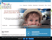 Tablet Screenshot of kinderakademie.ro